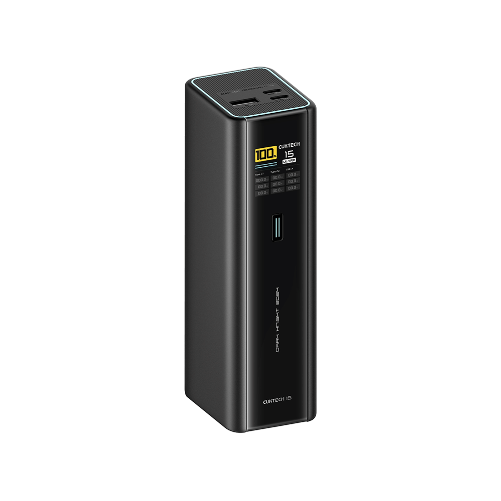 แบตสำรอง CUKTECH PB200U สีดำ (CN.V) 20000 mAh จ่ายไฟรวมสูงสุด 210W